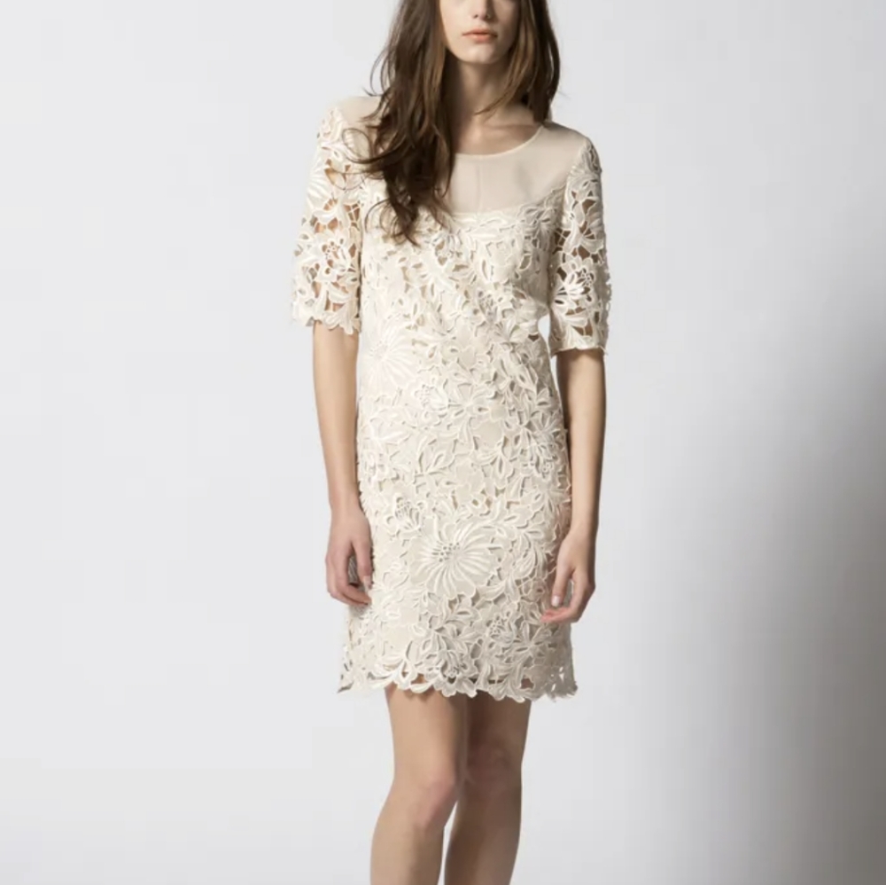 Beautiful white lace Temperley London dress